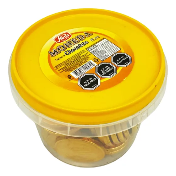 Monedas De Chocolate Fruna (envase Con 50 Unidades)
