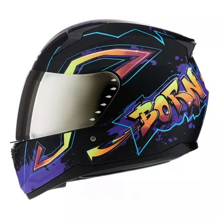 Casco Moto Mac Bass Snake Cuota Combo 2 Visores Devotobikes