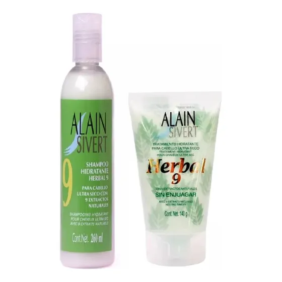 Alain Silvert Shampoo + Tratamiento Herbal 9 Cabello Seco