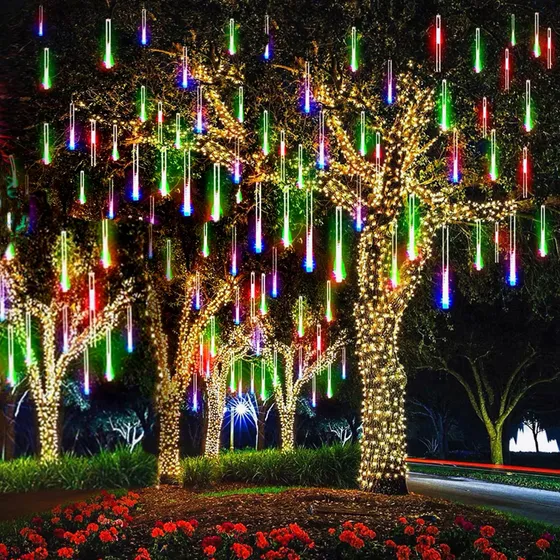 Serie Led 192pcs Led Luces Navidad Meteorito Luz Luses Led