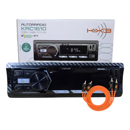 Radio Mp3 Krc1610 Bluetooth Muda Pasta Usb Fm Preto Kx3 Radio Mp3 Krc1610 Bluetooth Muda Pasta Usb Fm Preto Kx3