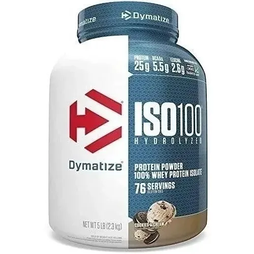 Iso 100 2,3kg Dymatize Whey 100% Isolado E Hidrolisado 5lb