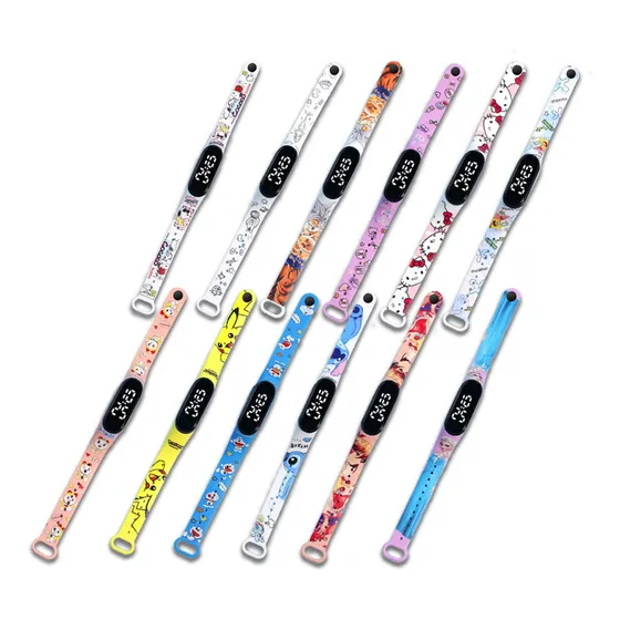 12pcs Relojes Digitales Led Touch Colores Niños Mayoreo