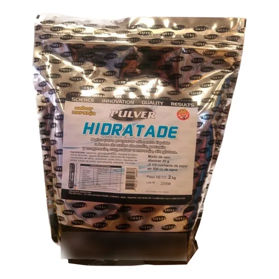 Hidratade Pulver 2k Sales Minerales Potasio Magnesio Energía Sabor Naranja