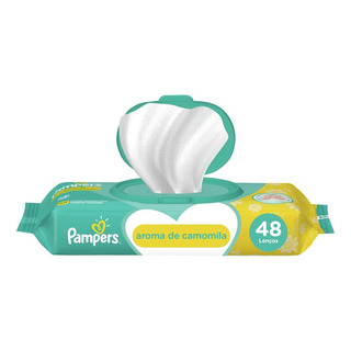 Lenço Umedecido Camomila Suave Pampers Pacote 48 Unidades Lenço Umedecido Camomila Suave Pampers Pacote 48 Unidades