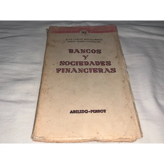 Bancos Y Sociedades Financieras - Malagarriga - Abeledo