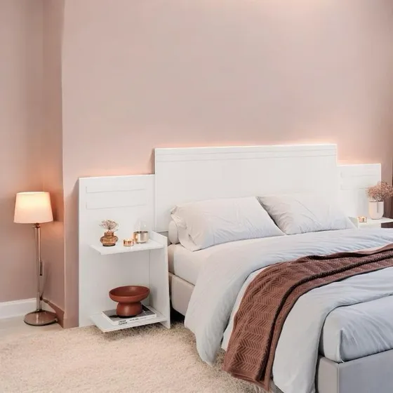 Cabeceira Mdf Flexível Casal Queen Para Cama Box Moderno