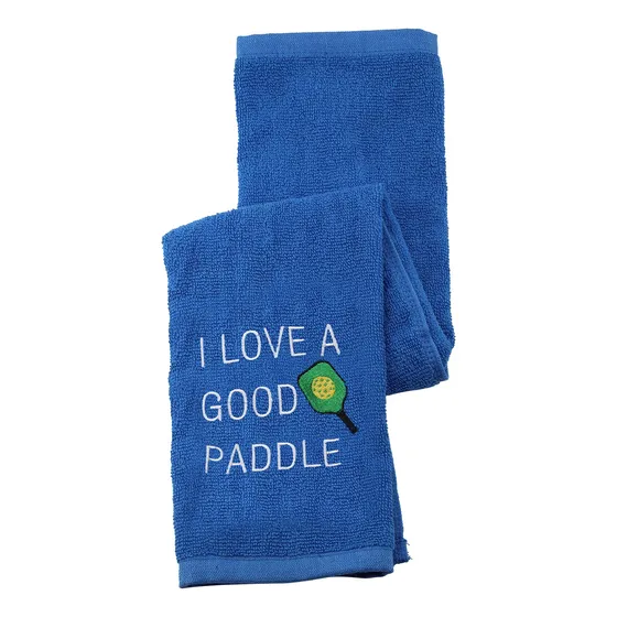 Pickleball Toalla I Love Good Paddle Bordada Deporte Teem