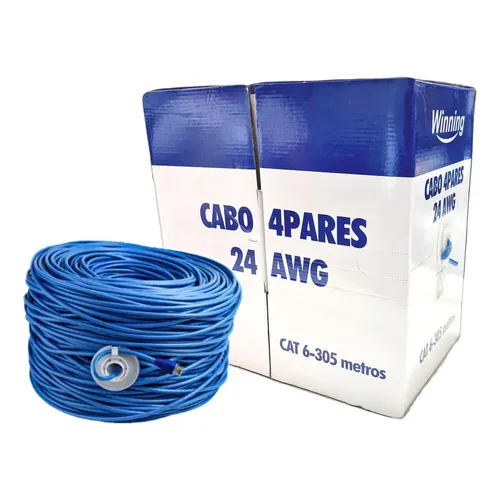 はる Cabo De Rede Cat6 Cftv Tz6 4p Tozz 305 Mts Utp Cmx Cor Vermelho