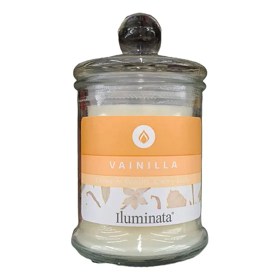 Vela Con Aroma Vainilla Recipiente Vidrio
