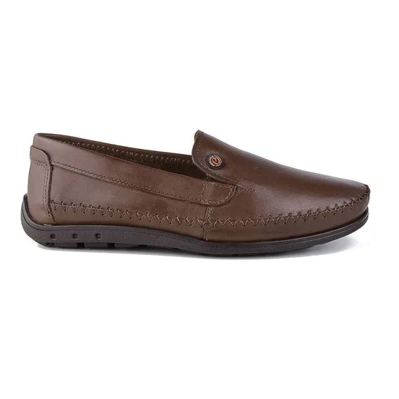 Zapato Casual Mocasín Abierto Pegada Rutero Brown