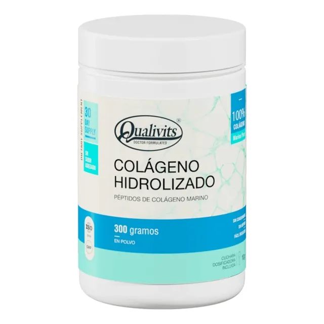 Colágeno Hidrolizado Marino Puro Qualivits En Polvo 300g