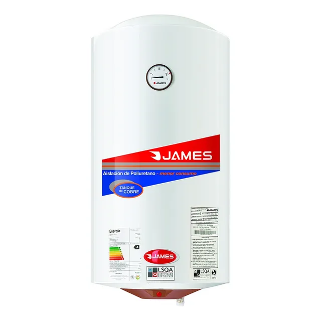 Calefon Termotanque James 110 Lts Acero Color Blanco
