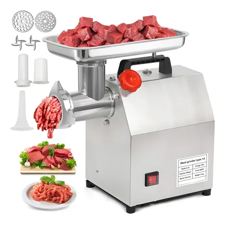 Picadora De Carne Eléctrica Acero Inoxidable 1.2 Hp 150kg/h