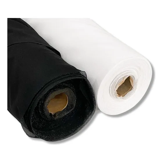 10 Metros Entretela Colante De Malha 40g Branca Ou Preta Cor Branco Desenho Do Tecido Liso