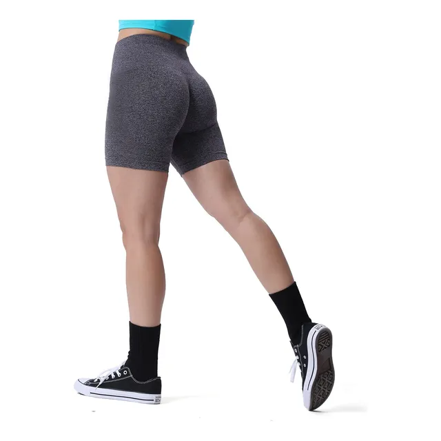 Aoxjox Pantalon Corto Contorno Costura Para Mujer Cintura 5 