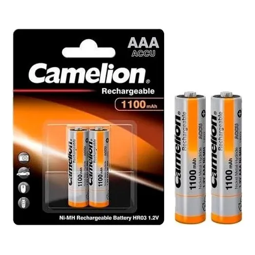 Pila Aaa Recargable Camelion De 1100mah X 2 Unid
