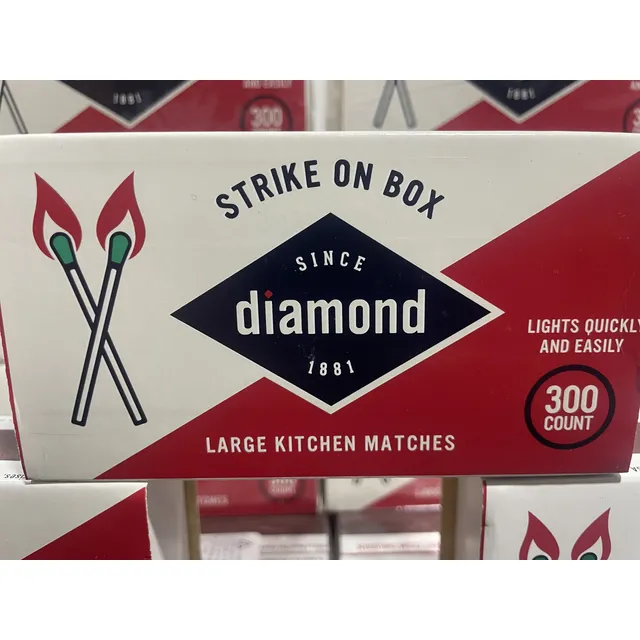 Fosforos De Madera Diamond Largos 300 Fosforos Largos