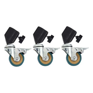 Ruedas Giratorias Con Soporte De Luz De 3 Piezas Con Base De Ruedas Giratorias Con Soporte De Luz De 3 Piezas Con Base De