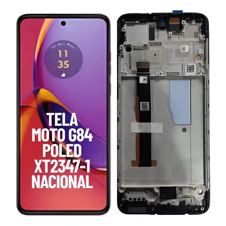 Tela Frontal Display Para Motorola G84 5g Xt2347-1 Nacional Preto