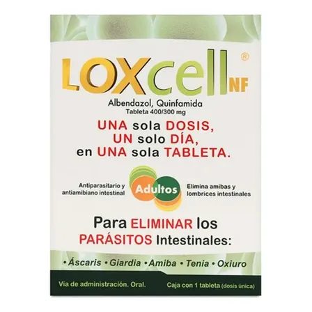 Caja Con 1 Tableta 300 Mg 400mg Loxcell Nf