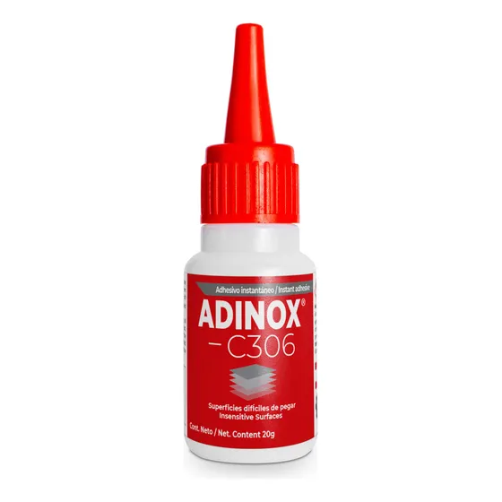Adinox® C306, Adhesivo Instantáneo Secado Rápido Color Transparente