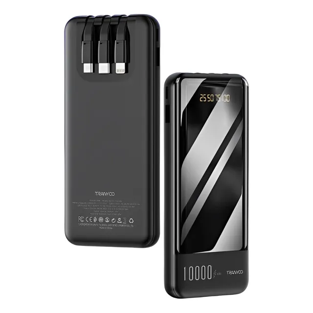 Power Bank Recargable Portátil Usb+v8+ttipo C+iPhone T-d06