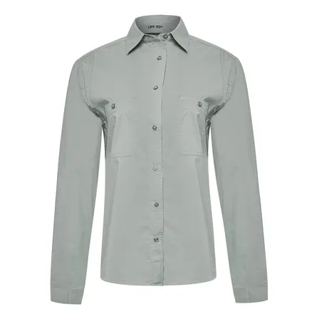 Blusa Algodón Orgánico Mujer Coop Gris Rockford
