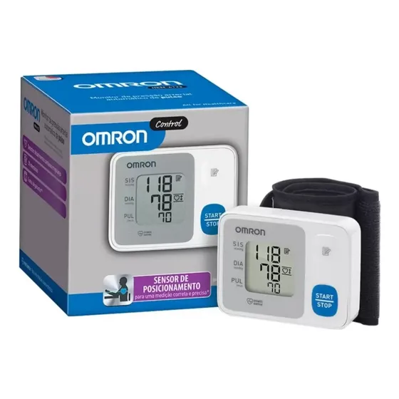 Tensiómetro digital de muñeca automático Omron HEM-6124 gris