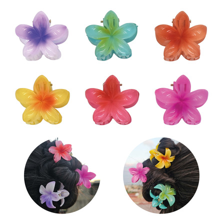 12 Pinzas Para El Pelo Forma De Flor De Plumeria Hawaiana M 12 Pinzas Para El Pelo Forma De Flor De Plumeria Hawaiana M