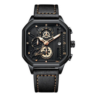 Reloj Dizizid Business Square De Piel Con Calendario Reloj Dizizid Business Square De Piel Con Calendario