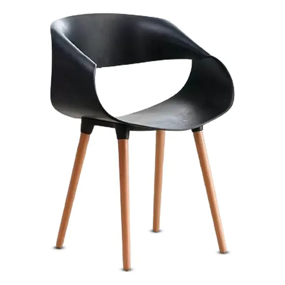 Silla Moderna Curve Comedor Cafetín Cocina Restaurante Hogar