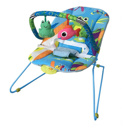 Cadeira de balanço para bebê Baby Style Repouseira Lite aqua azul