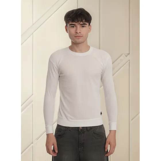 Buzo Sweater Basico Abrigado Waffle Panal Regular Fit