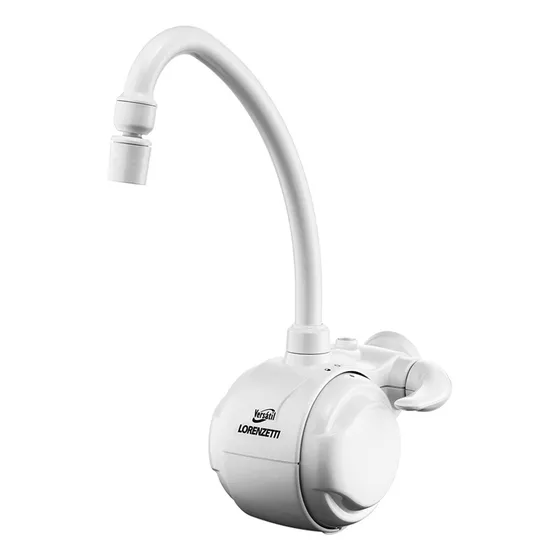 Torneira elétrica Lorenzetti versátil 5500w 220v branca