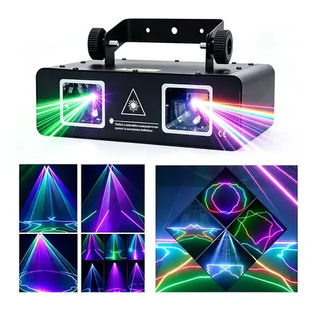 Laser Show Rgb 1000mw De Duas Pontas Dmx512 Dj Luzes Festa 127/220v