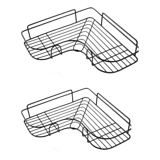 Set X2 Esquinero Organizador Ducha Cocina Acero Inoxidable