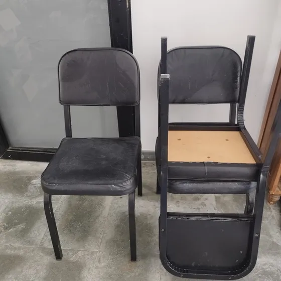 Sillas Acolchadas Semicuero Para Oficinas Mesas Reuniones