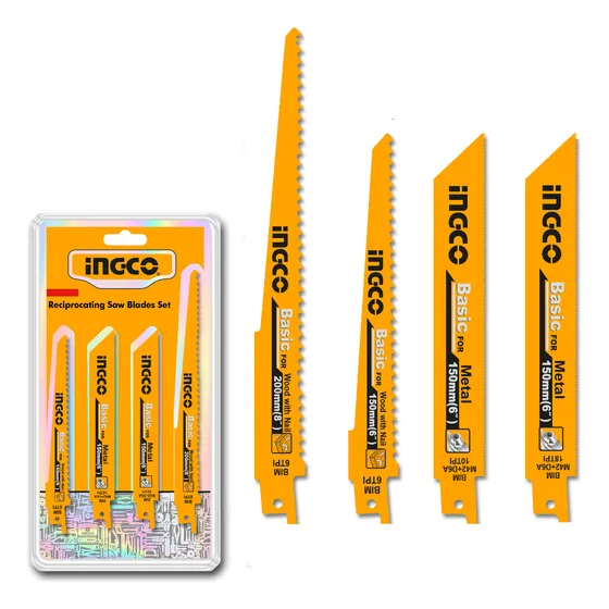Set 10 Hojas Para Sierra Sable Metal Madera Ingco Rsb1001