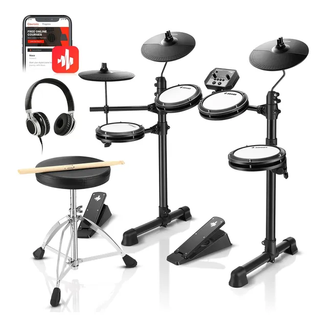 Practica La Bateria Electronica Con Donner Ded-80, Ideal Par