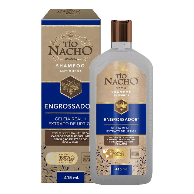 Shampoo Antiqueda Engrossador 415ml - Tío Nacho Shampoo Antiqueda Engrossador 415ml - Tío Nacho