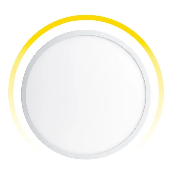 Panel Led Icon Ajustable 20w Luz Cálido 25,000 Hrs De Uso Estructura Amarillo