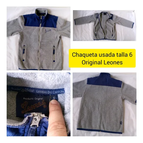 Chaqueta Suéter Niños De Leones Original Usada 6v Talla 6