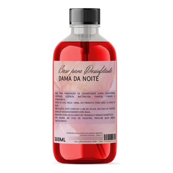 Base Para Desinfetante Concentrado 500ml Rende Até 50 Litros