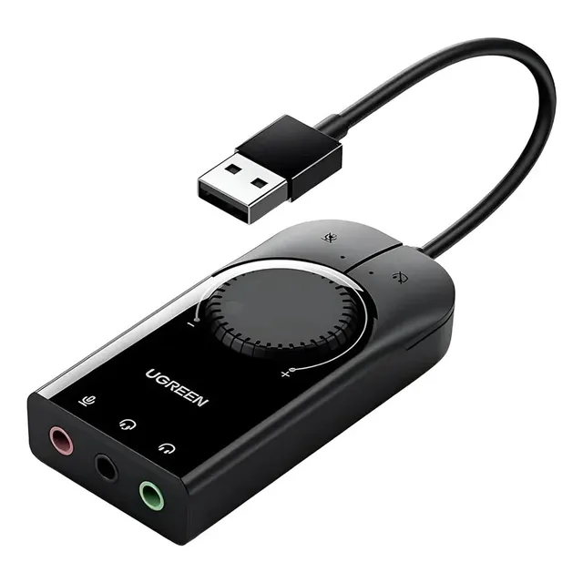 Adaptador De Audio Usb Ugreen Stéreo Externo Freecellshop