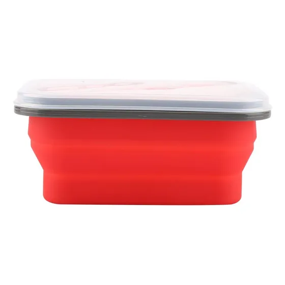Caja De Almuerzo Aramox, 600ml Silicona Collapsible V98hh