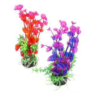 Planta Acuática Artificial De Plástico Para Acuario, Forma V Planta Acuática Artificial De Plástico Para Acuario, Forma V