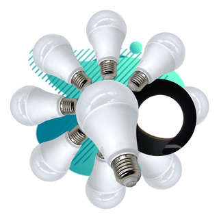 Pack De 10 Focos Led 15w Luz Blanca Gran Iluminación A19 E27 Pack De 10 Focos Led 15w Luz Blanca Gran Iluminación A19 E27