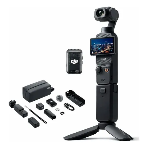 Câmera DJI Osmo Pocket 3 Creator Combo Cor preto | Parcelamento