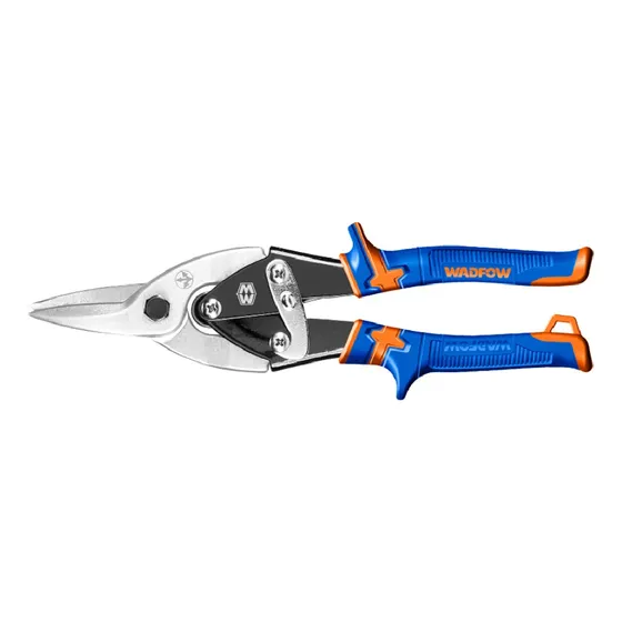 Tijera De Aviacion Recta 10 PuLG 250mm Wadfow Color Azul